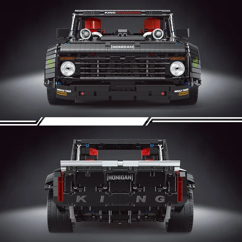 Mould King 13082 Technisches MOC-34316 F-150 Sportfahrzeug-Bausteine, ferngesteuertes technisches Auto, DIY-Spielzeug für Weihnachten, Jungen