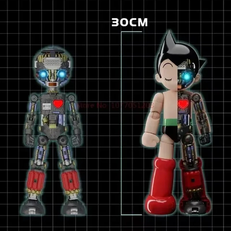 

New 30cm Iron Arm Astro Boy Movable Glue Free Assembling Model Hand Action Figure Children Toy Boy Birthday Christmas Xmas Gift