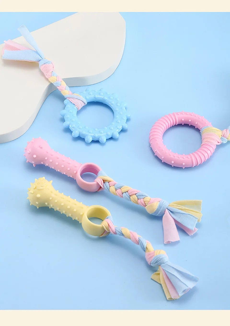 TPR-Hundespielzeug zum Kauen für kleine und mittelgroße Hunde, bissfest, langlebig, zur Zahnreinigung, Haustier-Trainingszubehör, interaktives Spielgeschenk – Detail 12