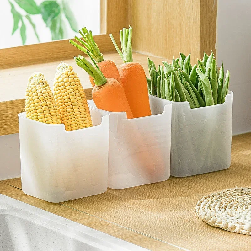 Fridge Side Door Storage Boxes Fridge Vegetable Fruit Separate Container Refrigerator Food Fresh Storage Boxes Kitchen Organizer