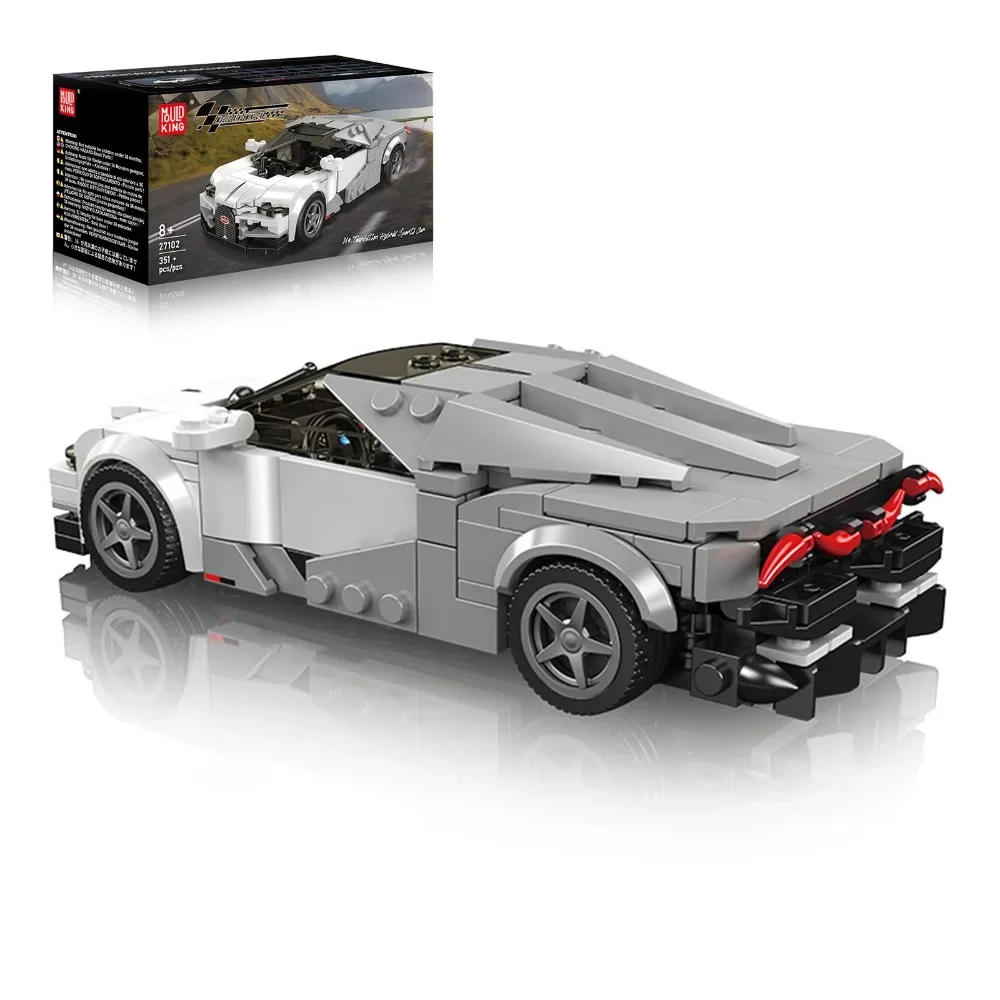 

Mould King 27102 MOC Racing Car Brick Speed Toy Supercar Car HyperSport Building Blocks Vehicle Education Toy for Boys