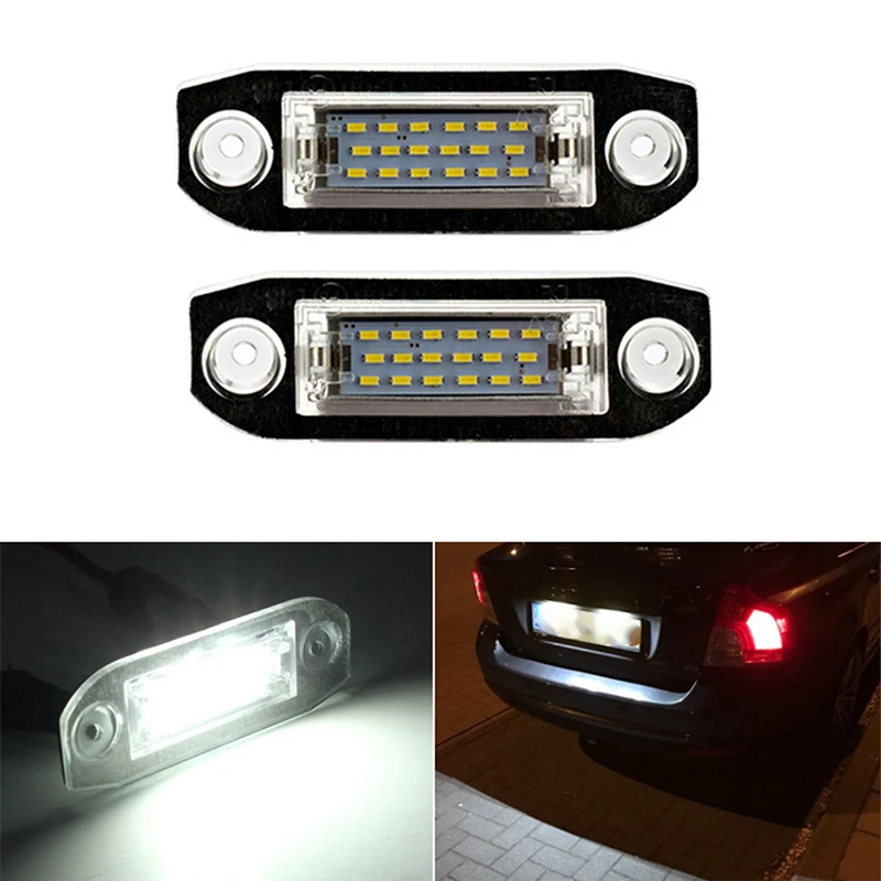 

LED Car License Plate Light 12V White Light For Volvo S40 S60 S80 XC70 XC60