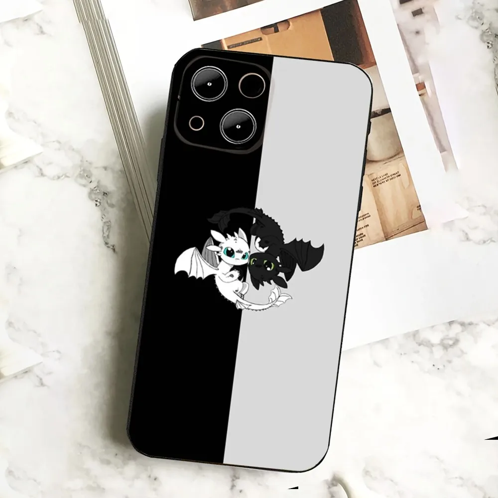 Cartoon T-Toothless  Phone Case  For IPHONE 15,13,14,12,Mini ,11, Xr, X ,Xs Pro Max 8, 7 Plus Back Cover