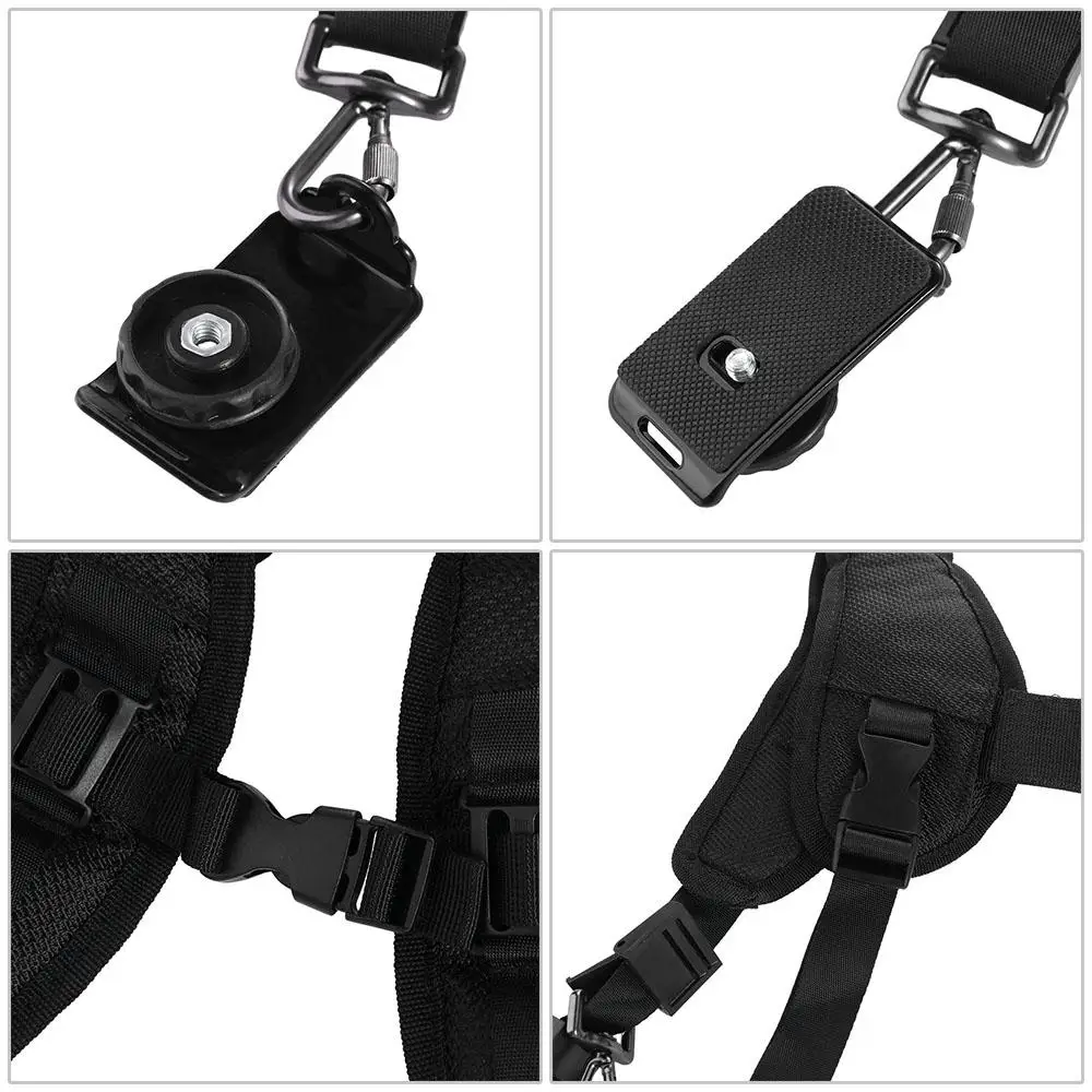 Adjustment Black Rapid Sling Belt Digital Camera SLR Dual Camera Belt Double Camera Strap Camera Shoulder Strap DSLR Strap