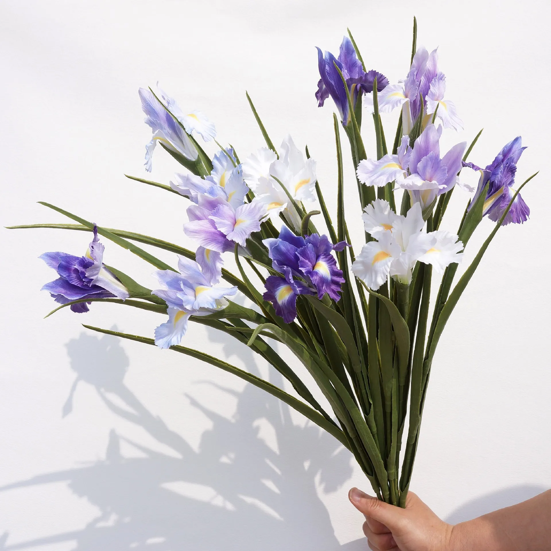 

6 шт. искусственных ирисов из шелка для свадебного декора, аксессуары для свадебного букета, украшение для дня рождения, декор для дома и стола, цветочная композиция