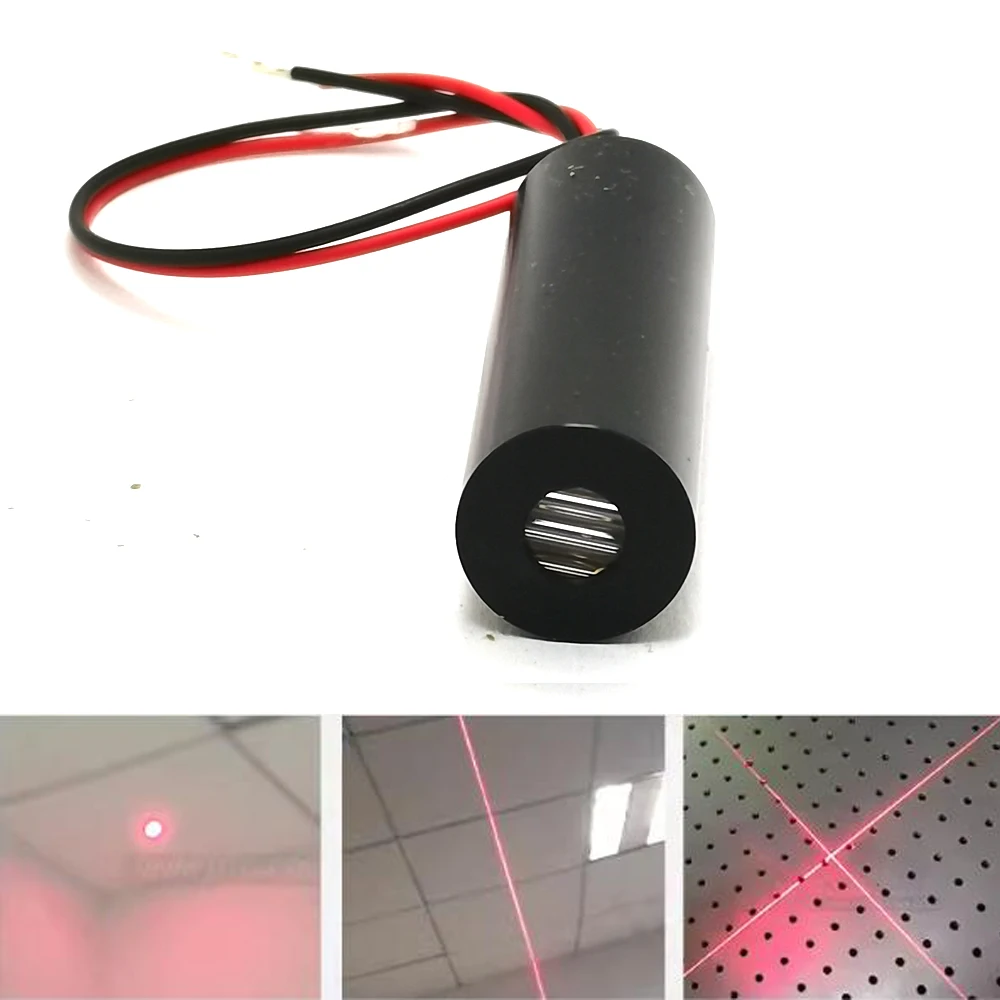 628nm 40mW 3V 5V 12V Red Laser Module Dot Line Cross Laser Module 12mm Red Laser Positioning Laser Lamp