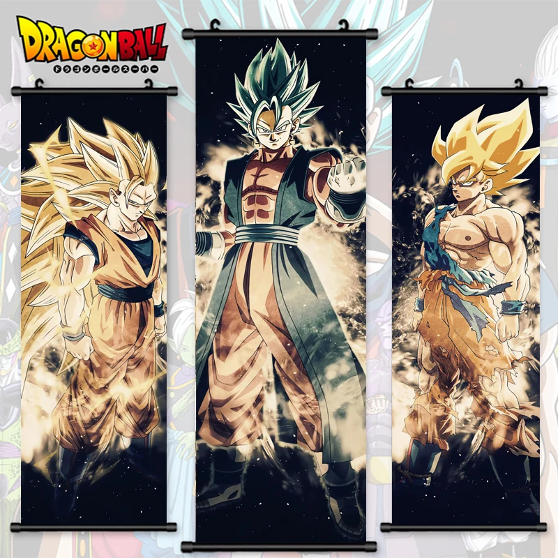 

Wall Art Dragon Ball Pictures Vegetto Mural Strongest Warrior Poster Goku Scroll Hanging Anime Painting Canvas Print Home Decor