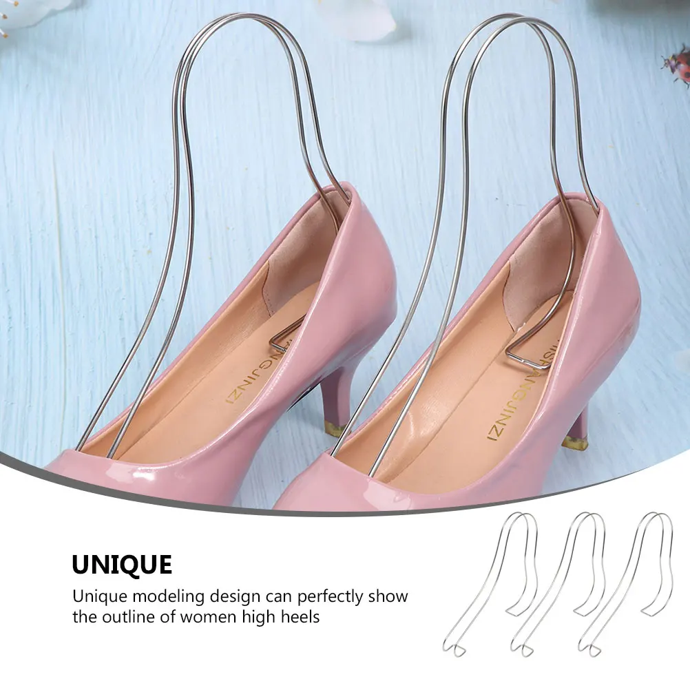 

3 Pcs Shoe Stretcher Metal Brace Women's Sandals Stainless Steel Rack Showing Stand