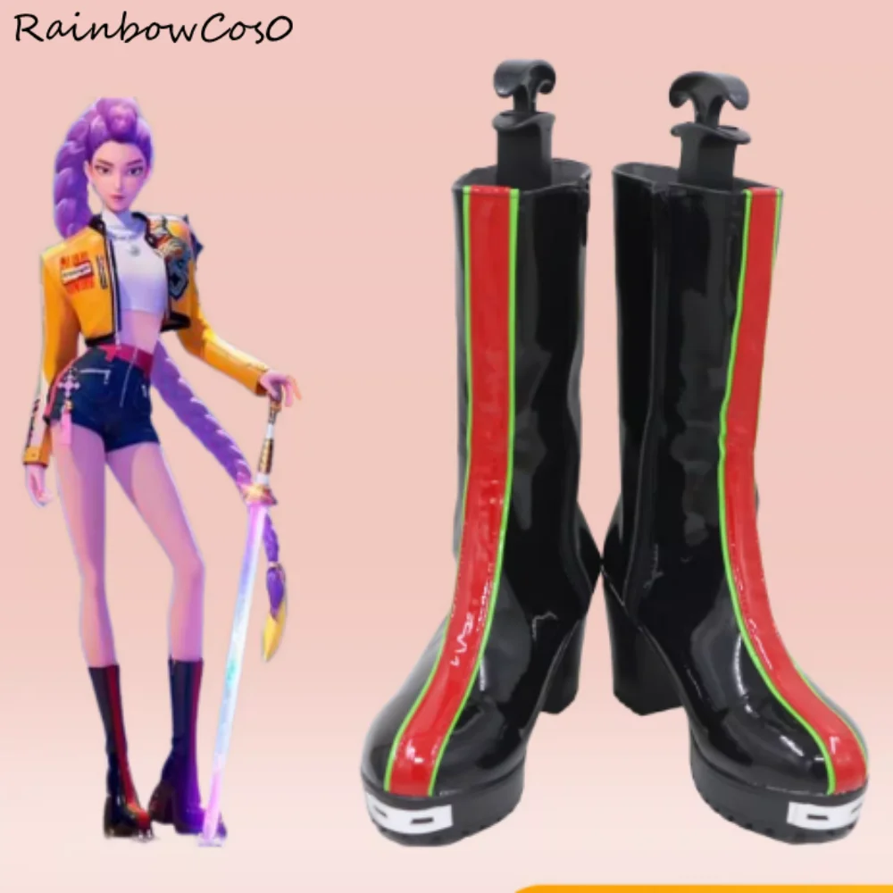Rumi Cosplay Schoenen Laarzen Spel Anime Halloween Kerst RainbowCos0 W5517
