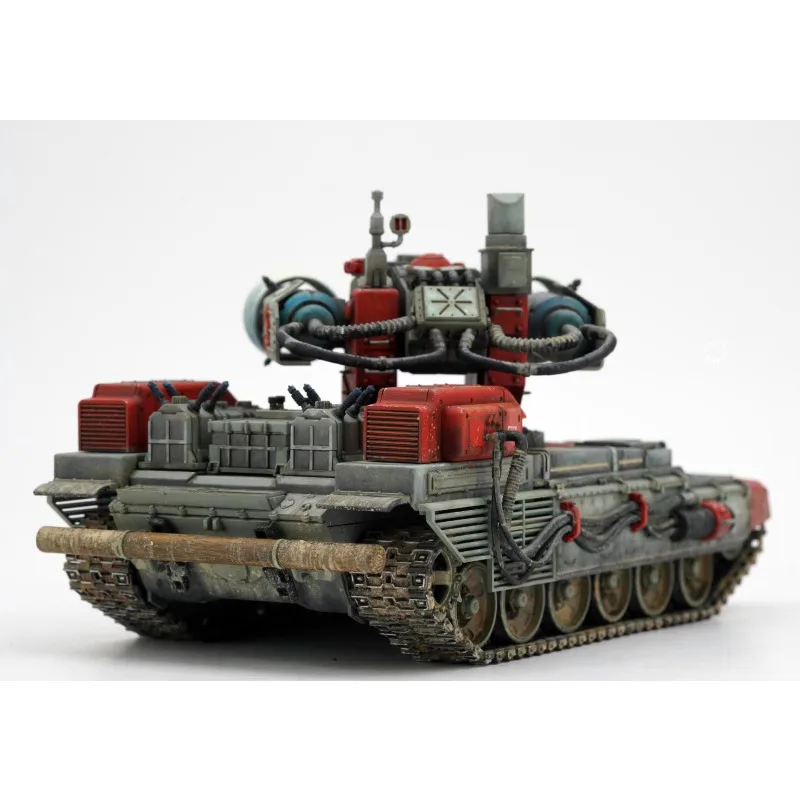 Border 1/35 escala BC-005 tanque Tesla sin pegamento torreta de pistola móvil con kit de modelo de montaje de lámpara Tesla