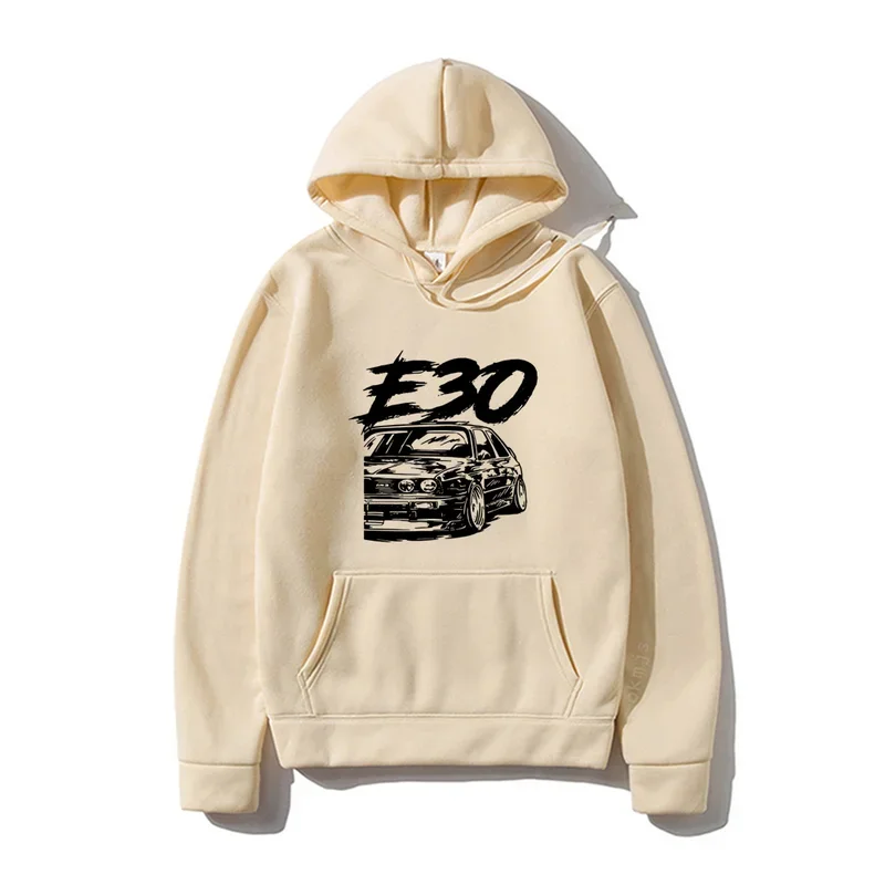 

Spring Autumn E30 Car Hoodie Warm Men's Hip Hop Printed Round Neck Cartoon Street Sweatshirt Casual Fashion Hoodies for men