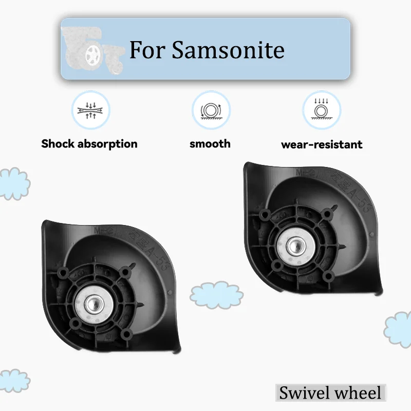 For Samsnite -06Q Luggage Silent Wheel Accessories Refuse to be an Airport Tractor Ultra Silent Bearing Wheel