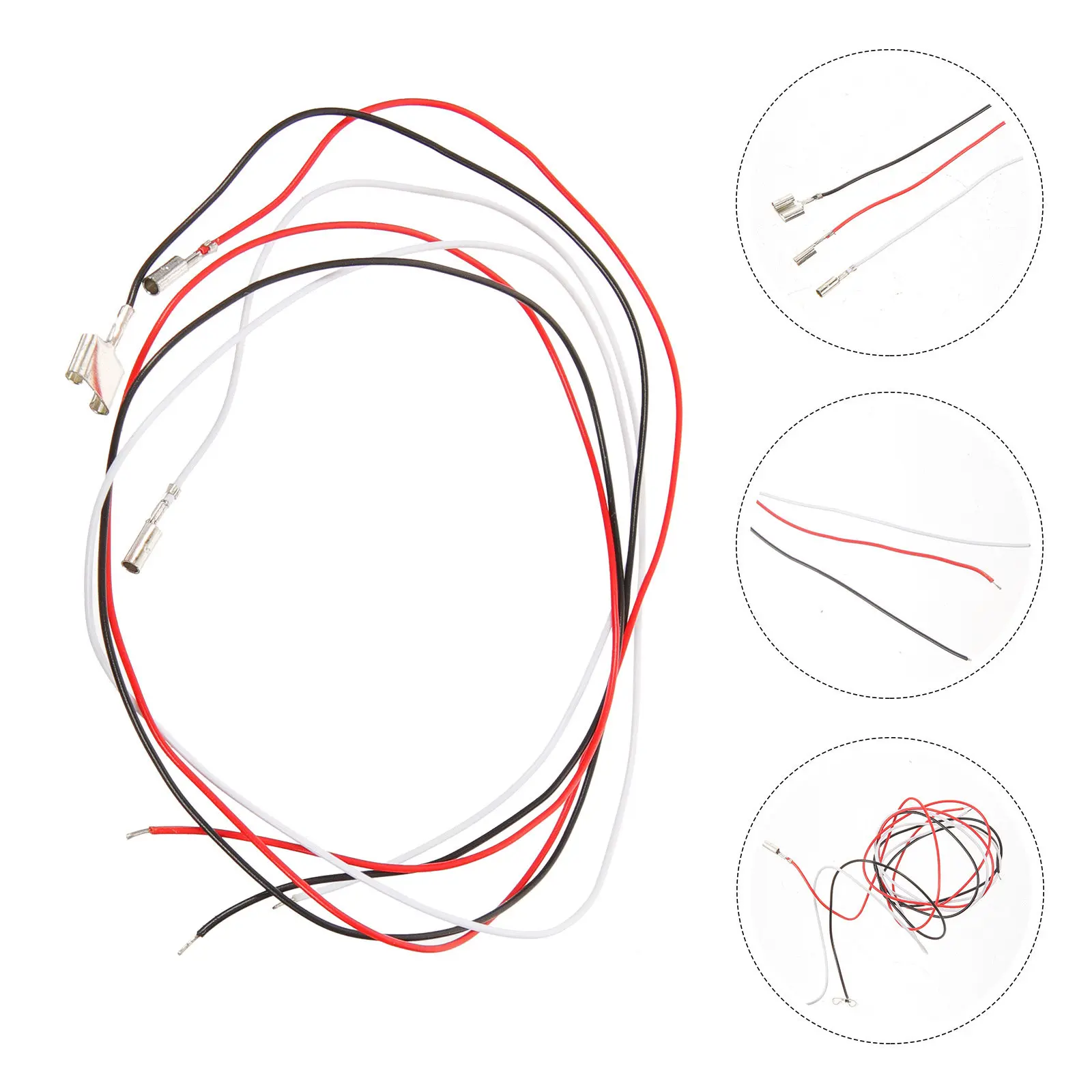 3Pcs Phonograph Lead Wires Plastic Insulation Easy Install Headshell Cartridge Wire Record Player Phono Supplies