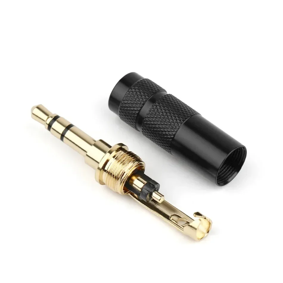 Conector de Audio con clavija de 3,5mm, Conector de auriculares de 3 y 4 polos para soldar, cable de actualización de auriculares Hifi 3,5, Conector