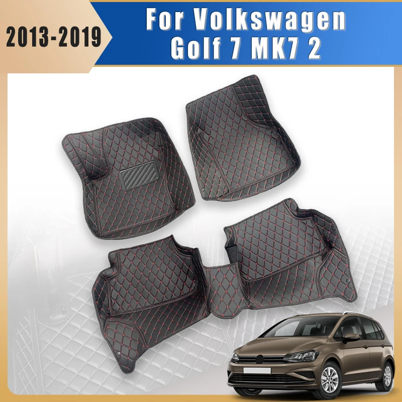 

Trunk Carpets Car Floor Mats For Volkswagen vw Golf 7 MK7 2020 2019 2018 2017 2016 2015 2014 2013 Auto Interior Protect Covers
