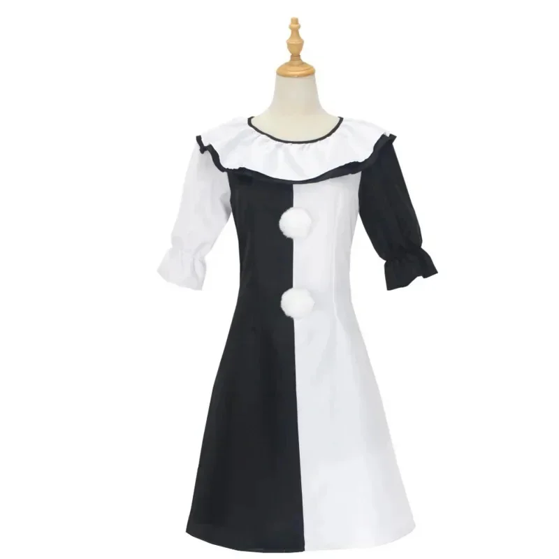 Terrifier arte palhaço cosplay traje masculino macacão feminino role play fantasia vestido mancha de sangue uniforme roupas de halloween festa de carnaval