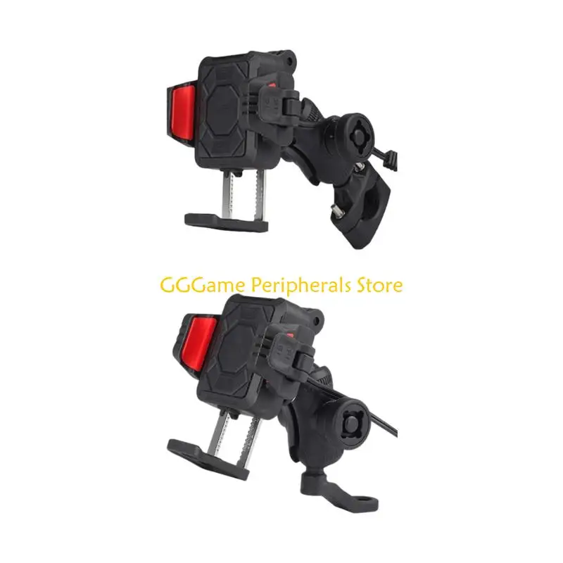 U55B Phone Charging Holder Motorbike Handlebar/Rearview Mirror Mounted Phone Stand