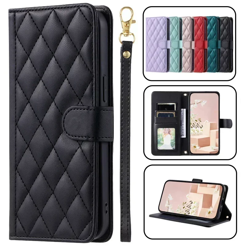 For Honor 10 Lite Case Diamond Lattice Wallet Phone Case For Huawei Honor10 Lite Etui Honor10 Lite HRY-LX2 Leather Protect Cover