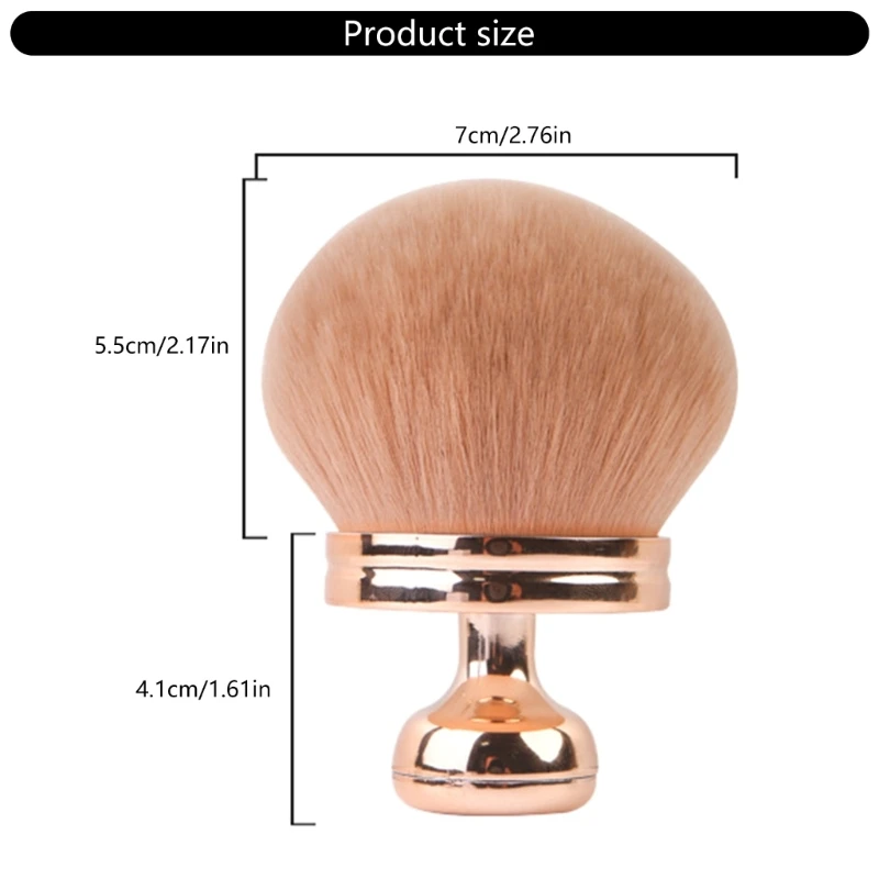 Bổ sung Cọ trang điểm thân lớn Kabukis Brush Highlighter Brush Powder Brush Cọ mỹ phẩm Cọ má hồng cho người phụ nữ Cô gái R3MF