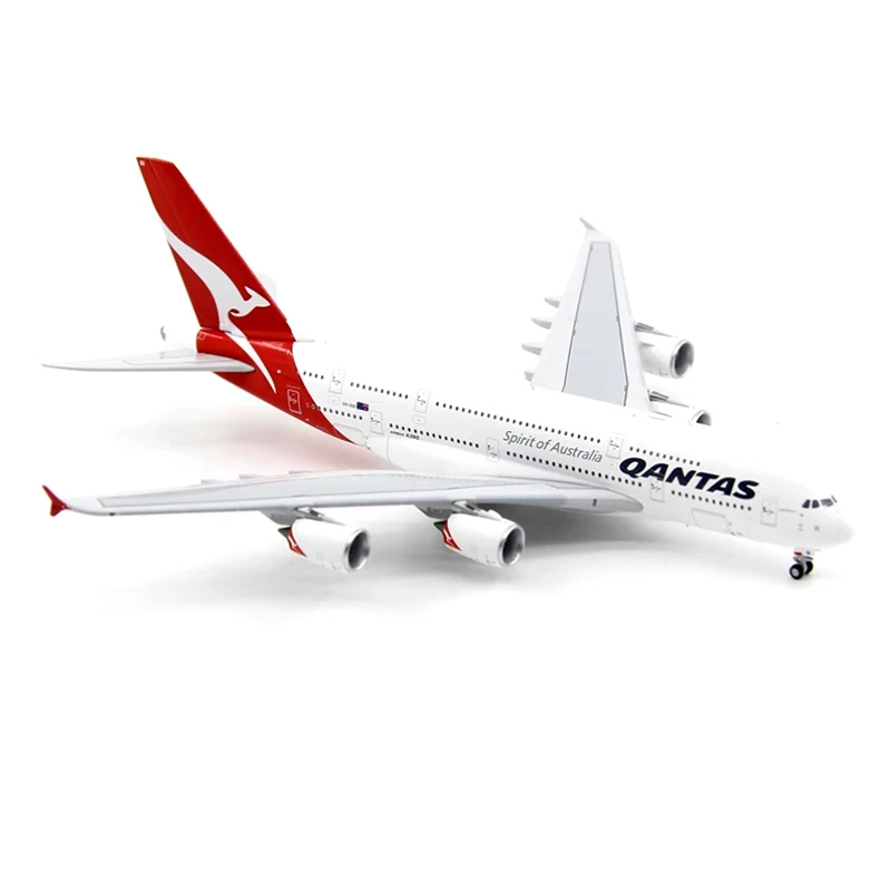 APOLLO Diecast 1:400 Scale Qantas A380-800 VH-OQI A234007 Aircraft Simulation Alloy Finished Souvenir Hobby Collection Toy