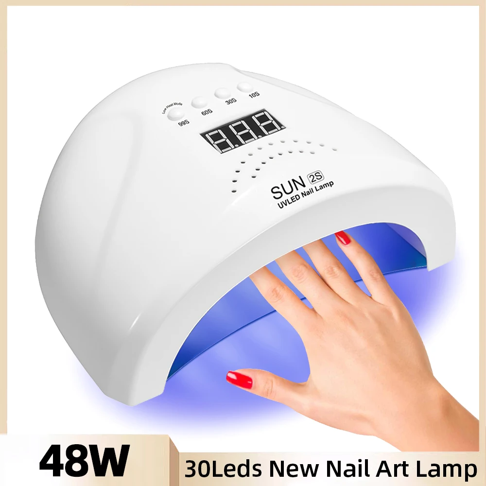 

Professional 30LEDS UV LED Lamp for Nails 48W Nail Dryer Machine For Curing All Gel Nail Polish Manicure Equipment Tools