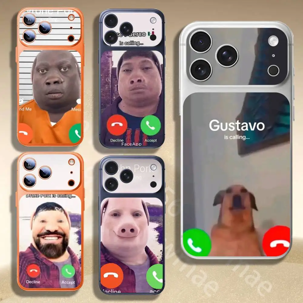 John Pork is Calling Answer Call For Apple iphone 17pro 17promax Back Cover Decal Wrap Skin Rear Protective Sticker Film