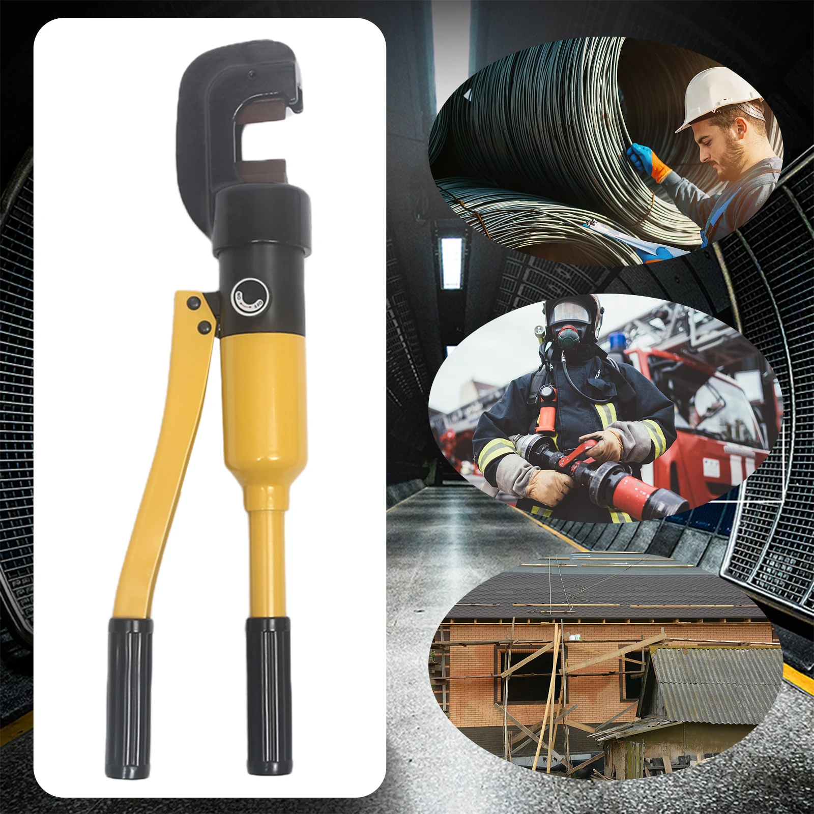 

0.16-0.63 Inches Cutting Range Hydraulic Rebar Cutter with Non-slip Handle for Electricity, Transportation, Oil, Fire Protection