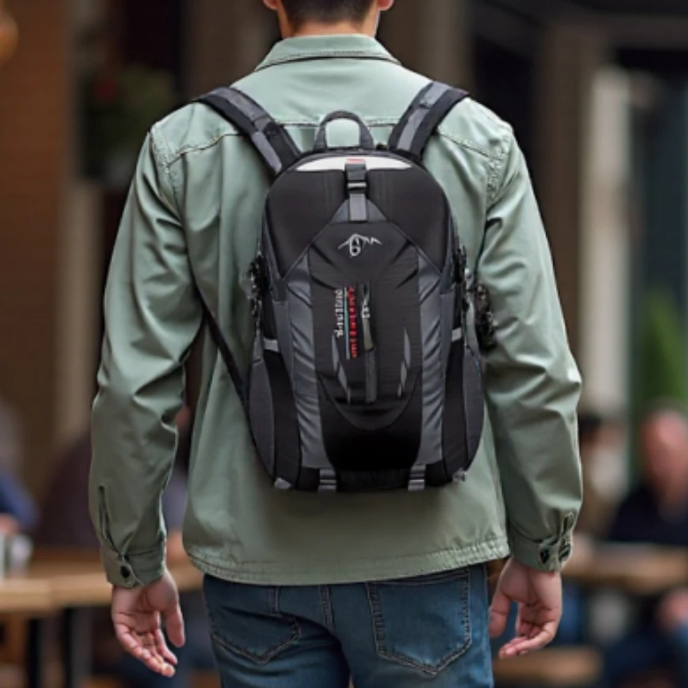 40L 대용량 배낭 노트북 가방 내구성 야외 스포츠 하이킹 캠핑 배낭 여행 가방 여행