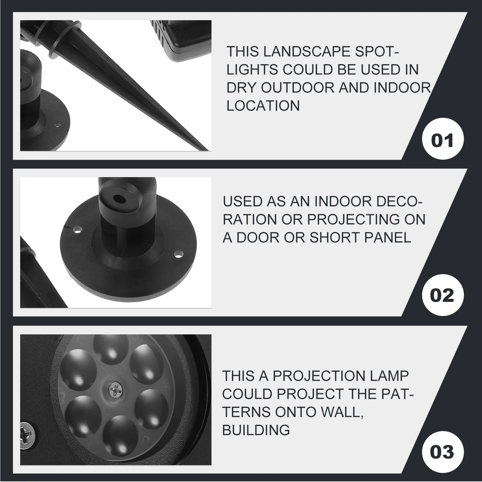 Waterproof LED Projector Lamp Colorful Moving Patterns Wall Building Dance Floor Outdoor Indoor Holiday Decoration Christmas