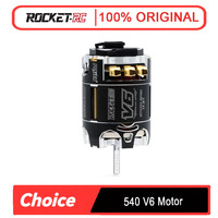 SURPASS HOBBY Rocket RC 540 V6 SPEC Sensored Brushless Motor - 13.5T 17.5T 21.5T, Waterproof, 3.175mm for 1/10 1/12 RC Car