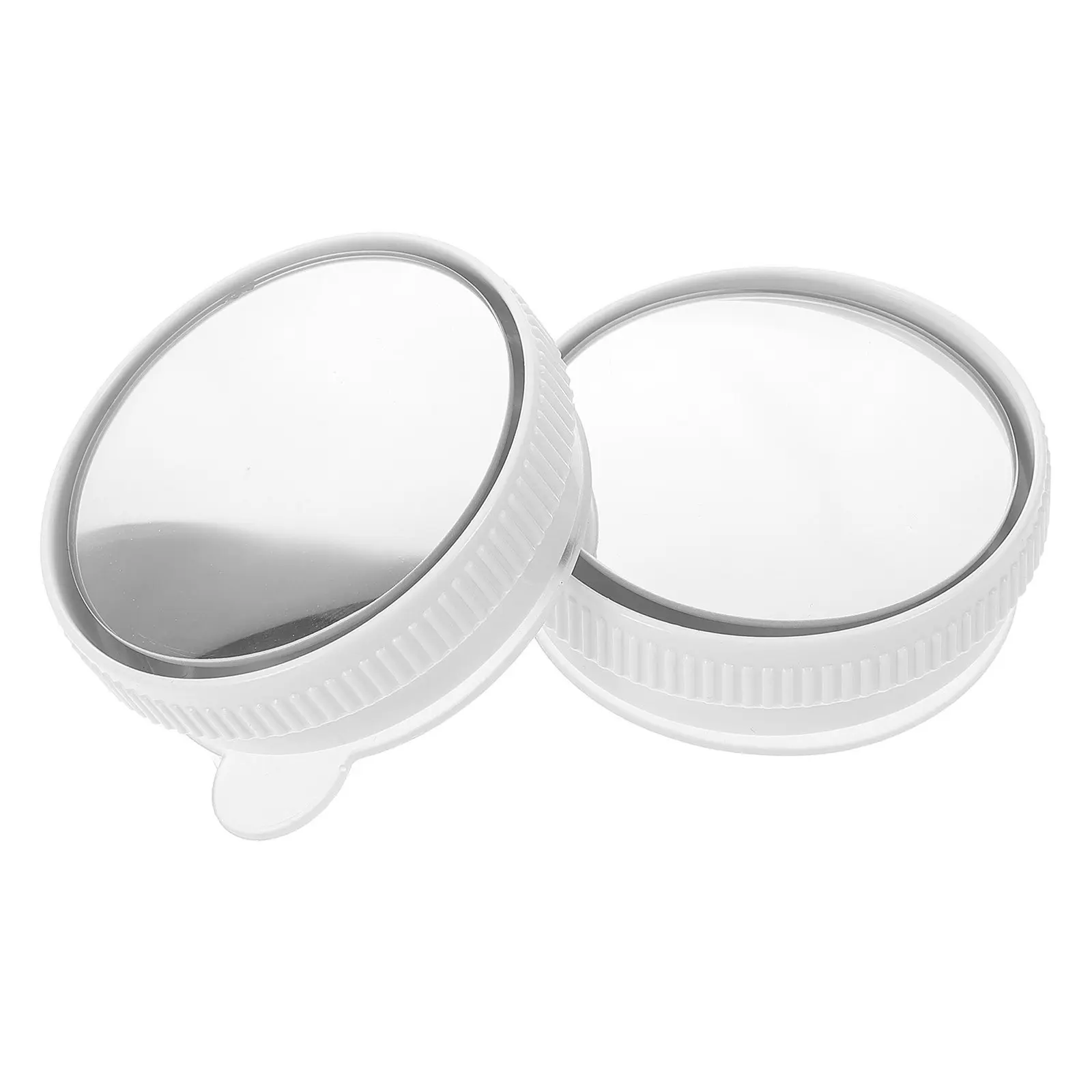 1Pair Car Blind Spot Mirror Suction Cup Installation 360 Degree Adjustable Wide Angle Rearview Auxiliary Mirror for Urban