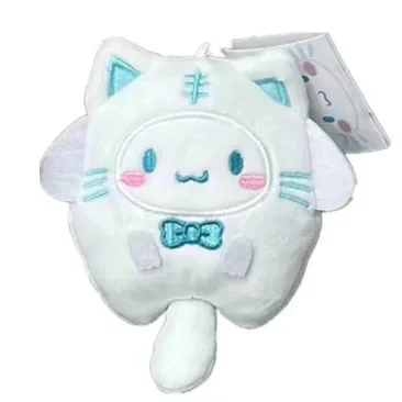 Kawaii Sanrio Cinnamoroll Anime Boneca De Pelúcia Pingente, Decoração Mochila, Badtz ruim, Maru Olá Kitty Chaveiro, Presente de Aniversário Bonito