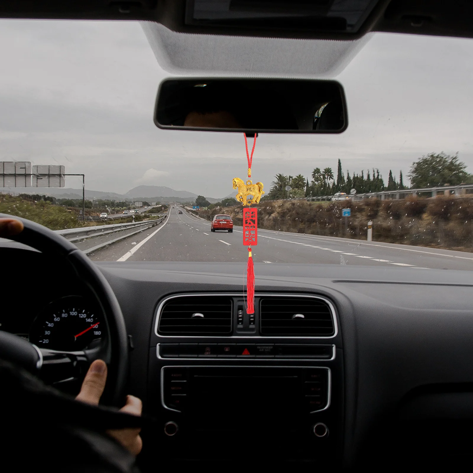 8개 말 모양 펜던트 중국 설날 장식품 실내외 분재 봄 축제 설날 장식