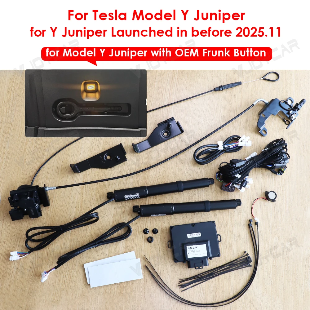 Neuer Y Juniper Model Y Auto Power Frunk für Tesla Model YL 3 X S 3 Highland, wasserdichtes elektrisches Frontklappen-System mit automatischer Öffnung und Schließung – Detail 20