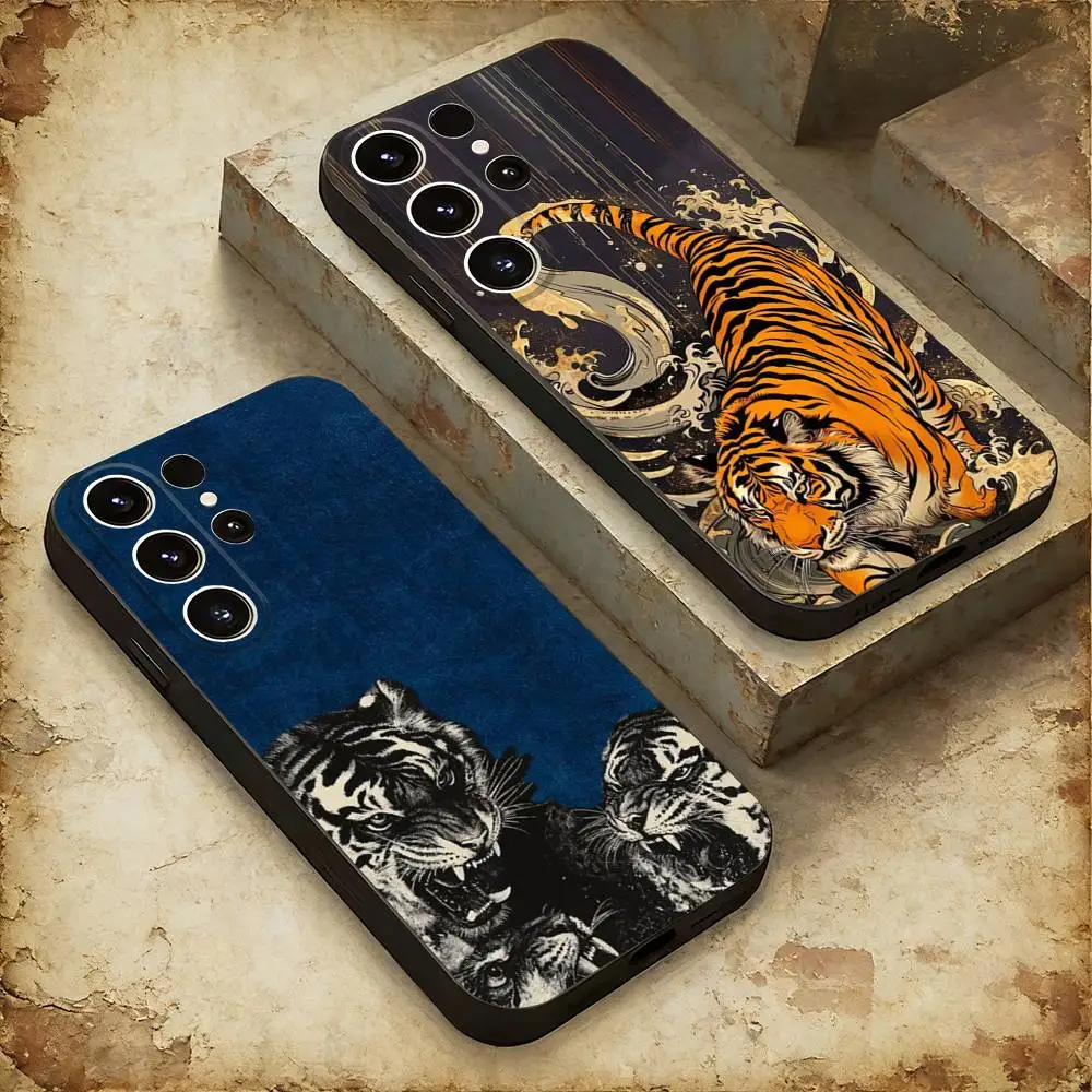 

Tiger illustration Phone Case For Samsung GalaxyA56,36,26,16,76,55,35,25,15,54,34,24,14 Ultra Protective Phone Shell