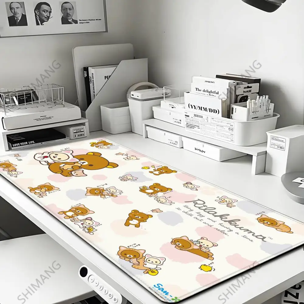 

Large Mouse Pad Rilakkuma-es Mousepad Gamer Office Accessories Pc Cabinet Games Desk Mat Computer Desks Keyboard Gaming Mats