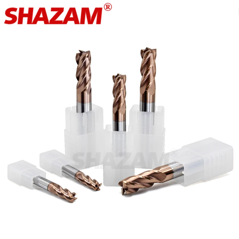 

Milling Cutter Alloy Coating Tungsten Steel Tool Cnc Maching Hrc65 Endmill SHAZAM Top Milling Cutter Kit Milling Machine Tools