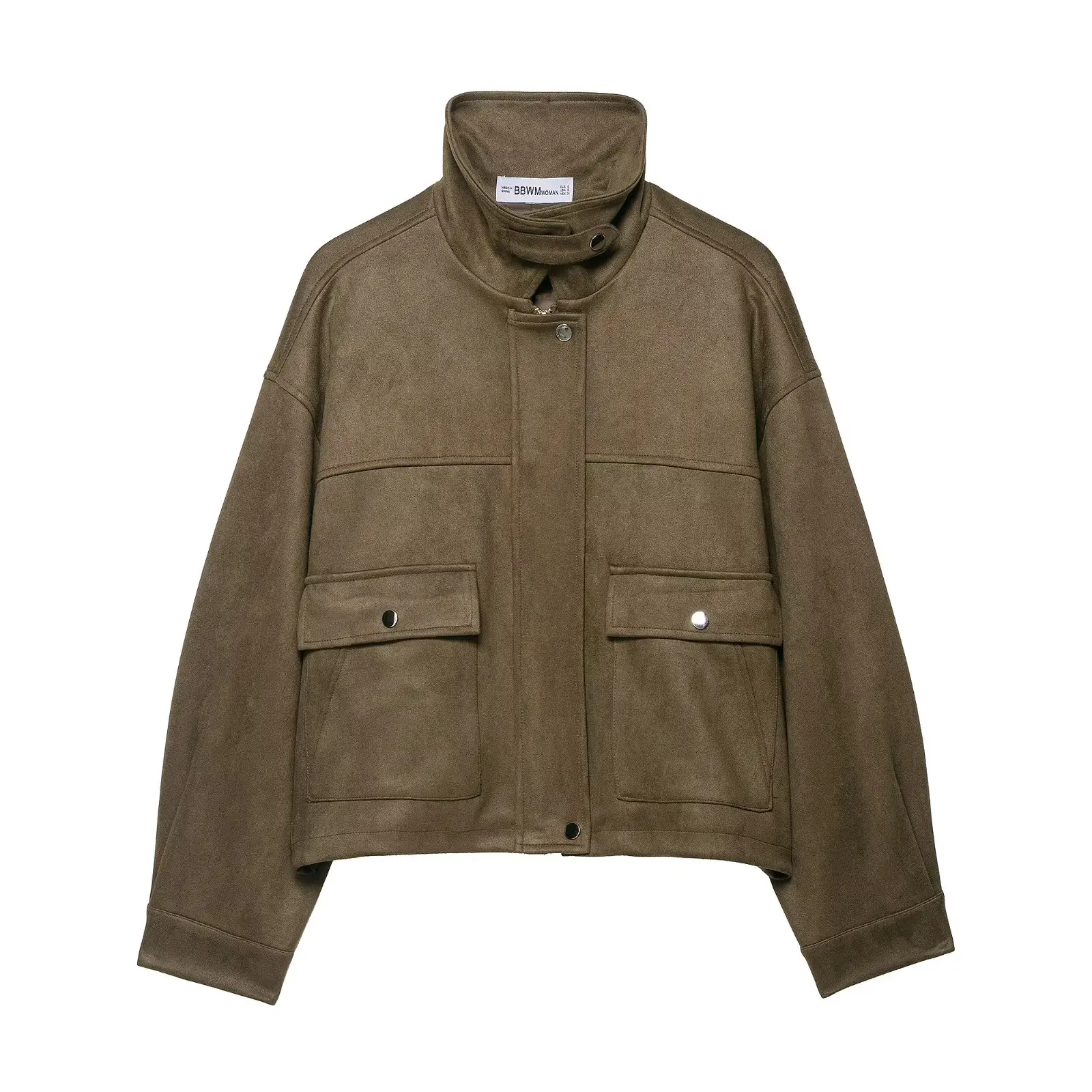 

2025 new autumn and winter women's clothing European and American style short style personalized casual suede pilot jacket jacke