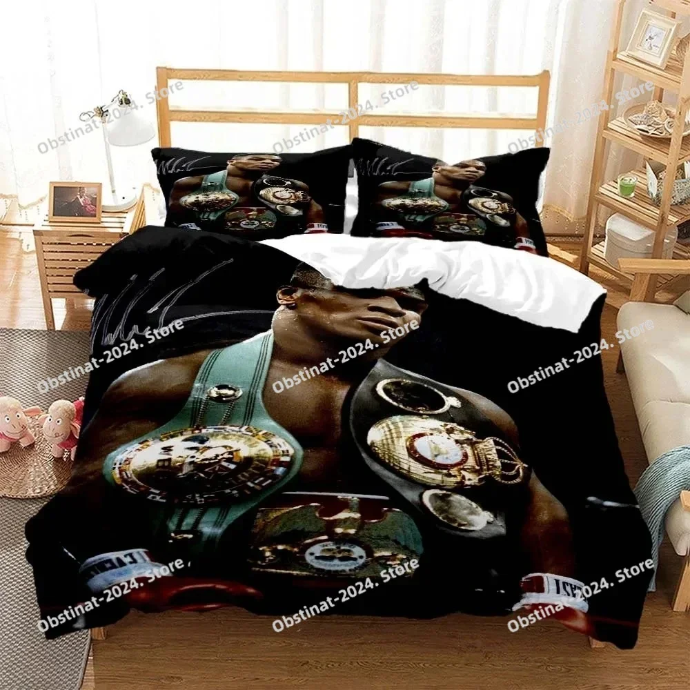 

Top Mike Tyson Boxing Champion Bedding Set Printed single Comforter Quilt Duvet Cover Pillow Case 3 Pieces Sets Kids Adult Size