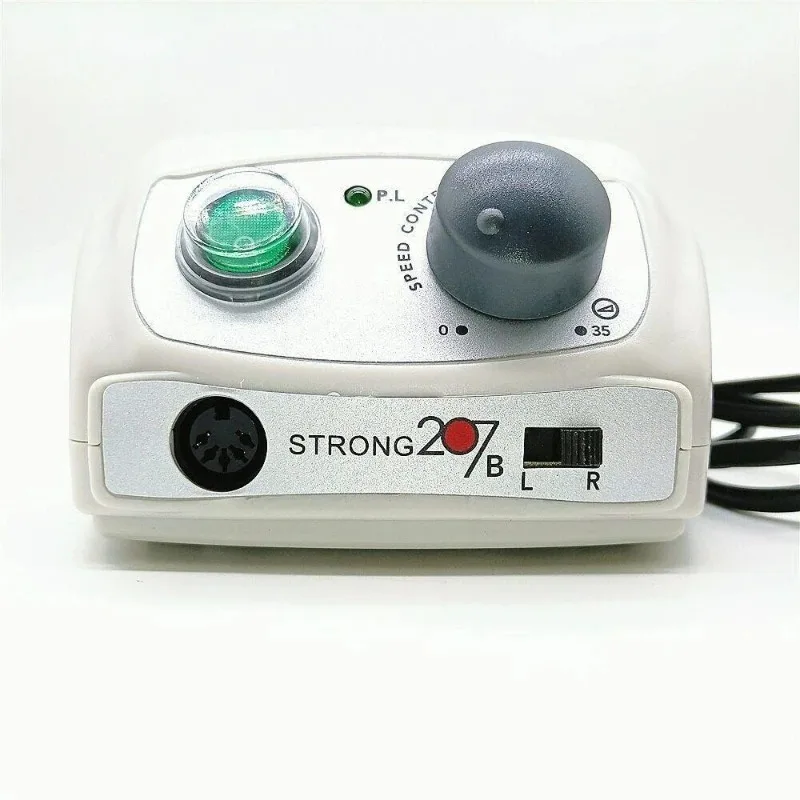 Neue Starke 207b Nagel Poliermaschine Micro Motor Ausrüstung 120II Handstück Polieren Nagel Werkzeug Kleine Gravur Maschine