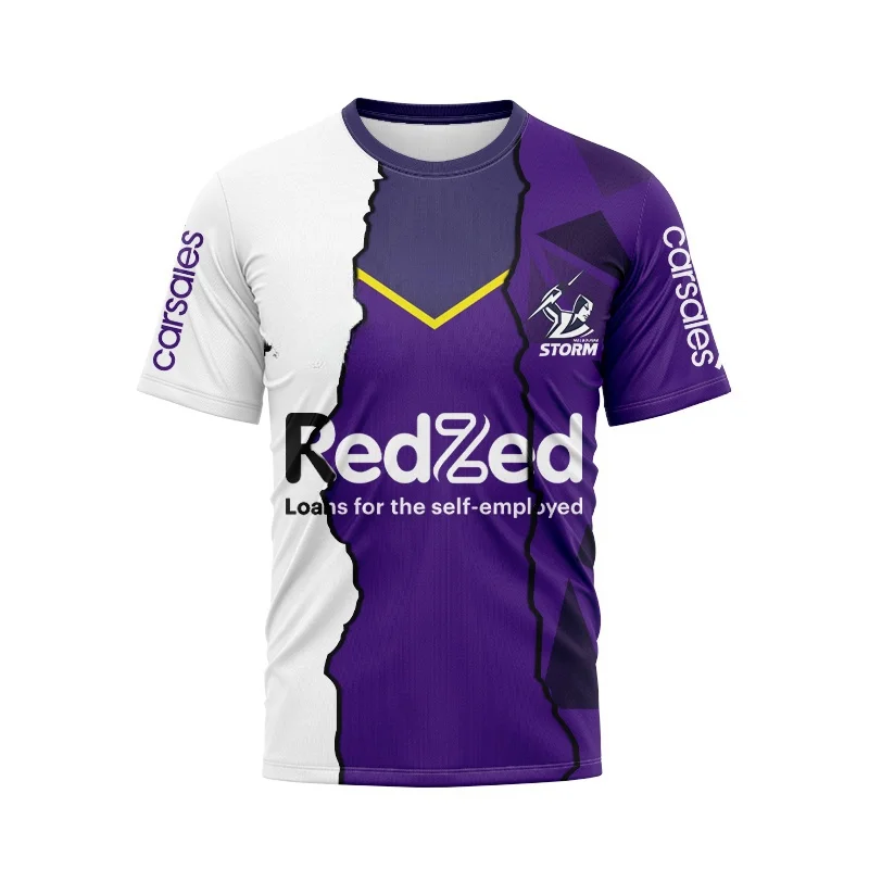 Melbourne Storm Castore Mens Players Training Tee - Navy or Purple(Custom name and number )