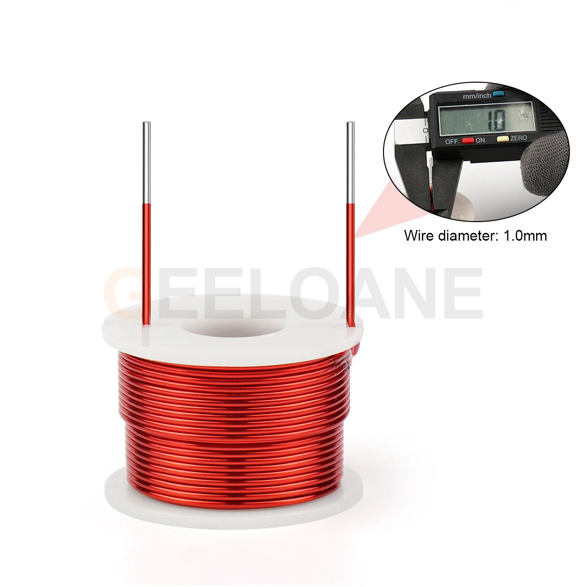 GEELOANE 4N الهواء الأساسية مغو لفائف 1.0 مللي متر مخصص 0.1mH-7.3mH إطار دائري مجوف بالمينا لفائف نحاسية لمكبر الصوت HIFI كروس #3