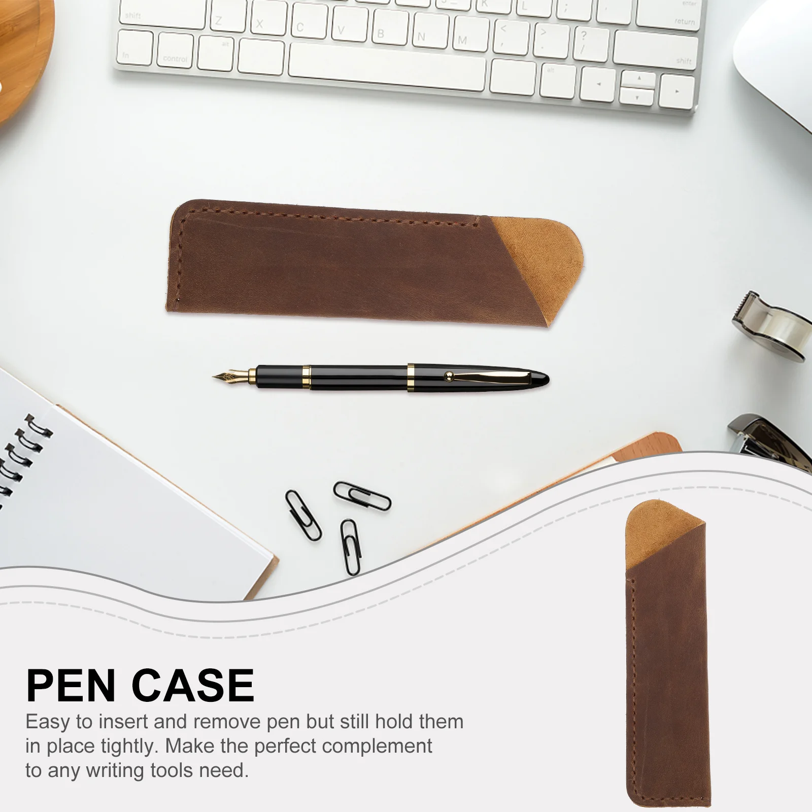 

Case Vintage Style Multi Pen Storage Pouch For Office School Home Pen Protective Sleeve Stationery