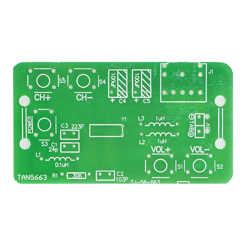 RDA5807 Simple FM Radio Kit Electronics Skills Welding Practice Circuit Board DIY Loose Parts