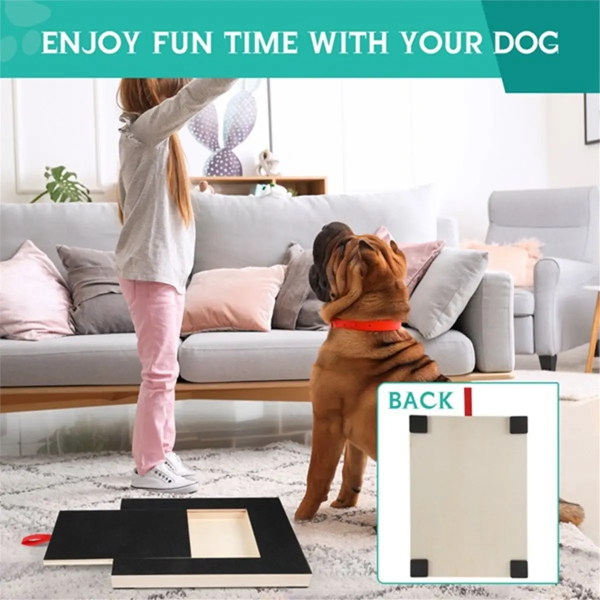 Industrial Tools Dog Claws Scratching Board Scratching Board for Dogs with Treat Box Square Stress-Free Dog Nail Scratch Board