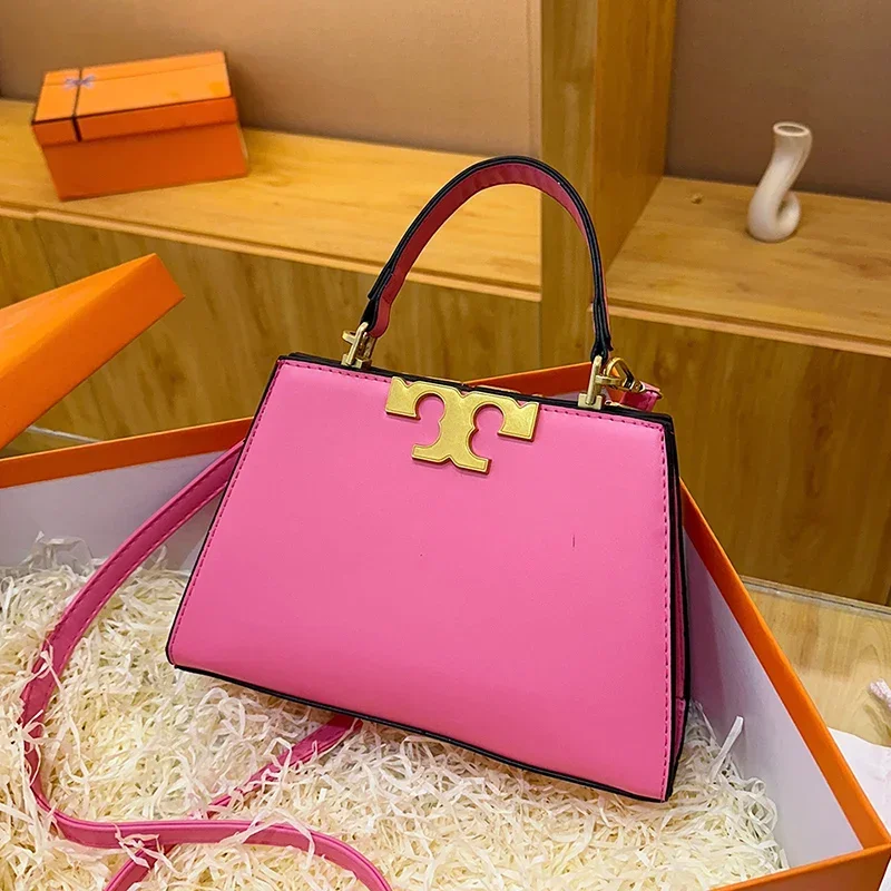 

Парижская элегантная сумка через плечо — минималистичная винтажная кожаная сумка-тоут с дизайнерским логотипом, роскошный пригородный клатч для женщин