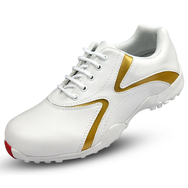 Professional golf shoes ladies leather waterproof non-slip spike shoes women's shoes breathable sports shoes