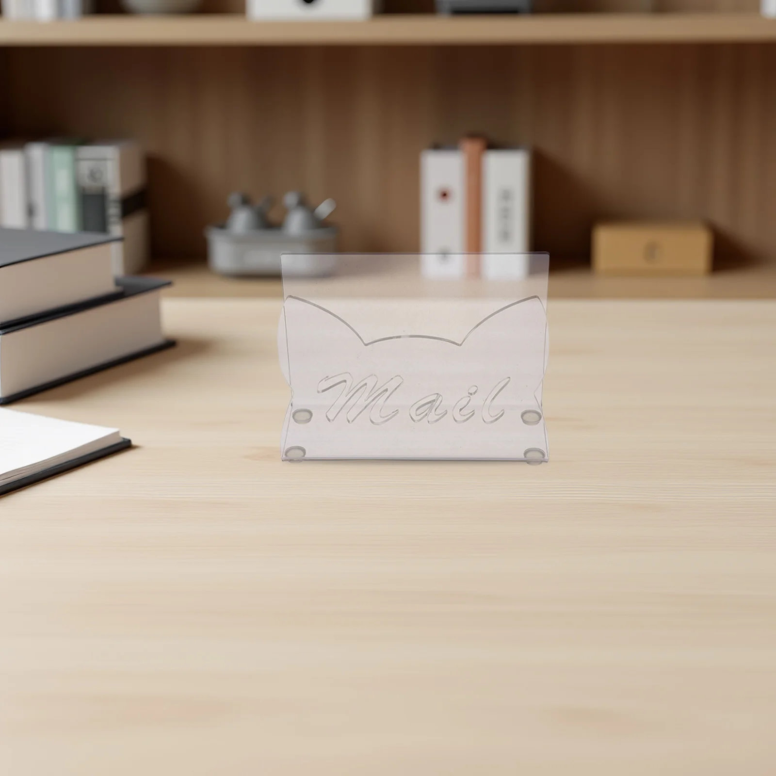 Acrylic Holder Clear Desktop Letter Organizer Envelope File Sorter Paper Document Organizer Mail Holder