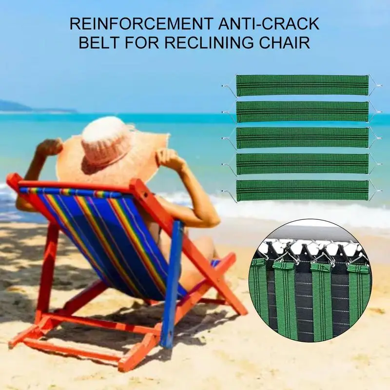 Reclining Chair Replacement Belts Set Of 5 Lounge Chair Replacement Laces Cord Strong Load-Bearing Recliner Repair Part For
