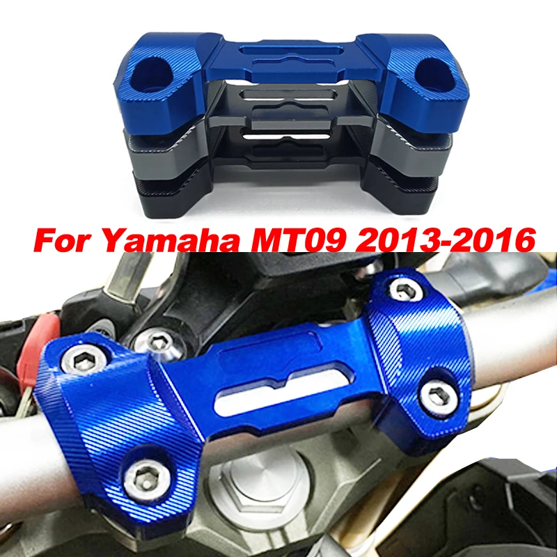 For Yamaha MT-09 FZ-09 Handlebar Riser Clamp Top Cover Mount Adapter MT09 FZ09 2013 2014 2015 2016 2017 2018 Motorcycle Aluminum